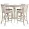 International Concepts 36 in. x 36 in. Square Top Pedestal Table with 4 Bar Height Stools K-3636TP-6B-2-S103-4 - alternate 1